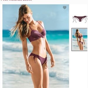 Victoria secret Bikini , Metallic Burgundy